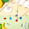 8Pcs Lampwork Pendants PALLOY-TAC0157-7