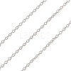 Anti-Tarnish Rhodium Plated 925 Sterling Silver Cable Chains LS-STER-E072-02P-01-1