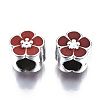 UV Plating Acrylic European Beads OACR-N010-022P-3