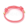 Adjustable Nylon Round Milan Cord Slider Bracelet Making FB-H001-01G-07-1