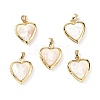 Shell Locket Pendants KK-E068-VF296-5