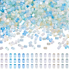 96G 8 Colors Imitation Cat Eye Glass Cylinder Seed Beads GLAA-SC0003-20A-1