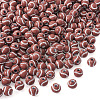 300Pcs Spray Printed Opaque Acrylic European Beads SACR-TA0001-56-3