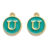 Golden Plated Alloy Enamel Charms LS-ENAM-Q437-15U-1
