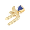 Brass Enamel Pendants KK-C170-13G-B02-2