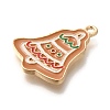 Christmas Theme Alloy Enamel Pendants ENAM-Q509-01KCG-07-2