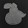 Pear ABC Plastic Pegboards used for 5x5mm DIY Fuse Beads X-DIY-Q009-33-2