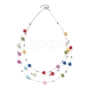 Nylon-coated Stainless Steel 3 Layer Necklaces NJEW-JN05050-4