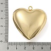 Heart Brass Pendants KK-N254-98G-02-3