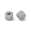 Brass Micro Pave Clear Cubic Zirconia Spacer Beads CU-CBAC675-02P-1