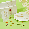 80Pcs 8 Styles Natural & Synthetic Gemstone Pendants PALLOY-FH00208-4