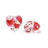 Valentine's Day Handmade Glass Enamel Beads Strands LAMP-K037-09H-2