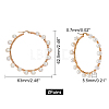 Unicraftale 304 Stainless Steel Hoop Earrings EJEW-UN0001-09-4