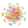 160Pcs 8 Colors Transparent Resin Beads RESI-CJ0002-42-3