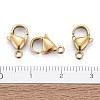 Ion Plating(IP) 304 Stainless Steel Lobster Claw Clasps X-STAS-H353-D-02G-5