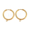 316 Stainless Steel Huggie Hoop Earring Findings EJEW-B158-01G-G-1