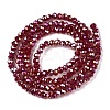 Electroplate Glass Beads Strands EGLA-A044-P1mm-B02-3