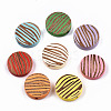 Painted Natural Wood Beads WOOD-T021-50A-M-1