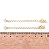 Brass with Cubic Zirconia Chain Extender KK-B102-43G-3