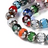 Electroplate Glass Beads Strands X-GLAA-K061-03-3