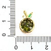 Brass Pave Cubic Zirconia Pendants KK-Q794-01D-G-3