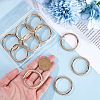 10Pcs Alloy Spring Gate Rings FIND-SP0001-38G-3