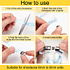 24Pcs 6 Colors Alloy Shoelaces Buckle Lock FIND-NB0005-17-3
