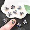 SHEGRACE Butterfly Brass Micro Pave Cubic Zirconia Spacer Bars XGRQ5K655-825G-B-4