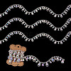 1 Yard Iron Rhinestone Strass Chains FIND-PJ0001-44B-3
