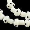 Mushroom Handmade Lampwork Beads Strands X-LAMP-R116-18-2