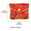 Rectangle Floral Embroidery Cloth Zipper Pouches ABAG-YW0001-03A-3