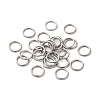 Tarnish Resistant 304 Stainless Steel Open Jump Rings A-STAS-Q186-02-10x1.2-1