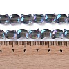 Electroplate Glass Beads Strands EGLA-Q128-06A-FR02-4