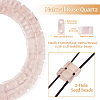 Natural Rose Quartz Multi Strand Links G-TAC0005-04B-17