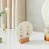 4 Bags Round Acrylic Couple Earring Display Stands EDIS-SC0001-17B-7