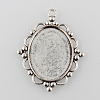 Tibetan Style Pendant Cabochon Settings X1-TIBEP-K020-28AS-1