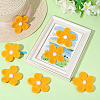 8Pcs Daisy Flower Wool Felt Fabric Costume Accessories AJEW-PH0008-82B-4