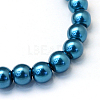 Baking Paint Glass Pearl Round Bead Strands X-HY-Q003-10mm-06-2