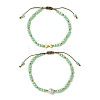 2Pcs Glass Beads Beaded Bracelet Sets BJEW-JB11454-2