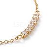 Brass Micro Pave Clear Cubic Zirconia BJEW-A113-01G-2