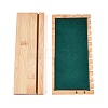 Wood with Velvet Necklace Display Stand Jewelry Pendant Holder Accessory PW-WG92612-04-2
