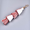 Polycotton(Polyester Cotton) Tassel Big Pendant Decorations FIND-S302-13G-2