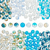 240Pcs 8 Style Crackle Transparent Glass Beads CCG-GO0001-01-1