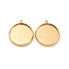 Brass Pendant Cabochon Settings KK-F898-20E-G-1