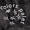 Star Alloy Rhinestone Cabochons MRMJ-WH0075-114-11-1