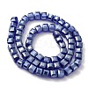 Electroplate Glass Beads Strands EGLA-D018-8x8mm-67-3