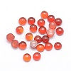 Natural Carnelian Cabochons G-P393-R03-3mm-1