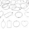 24Pcs 4 Styles Tibetan Style Alloy Connector Charms TIBEP-TA0001-45-1