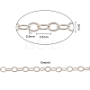 Brass Flat Oval Cable Chains CHC-CJ0001-01-RS-2
