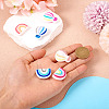 6Pcs 6 Styles Silicone Knitting Needle Cap Protector SIL-TA0002-40-7